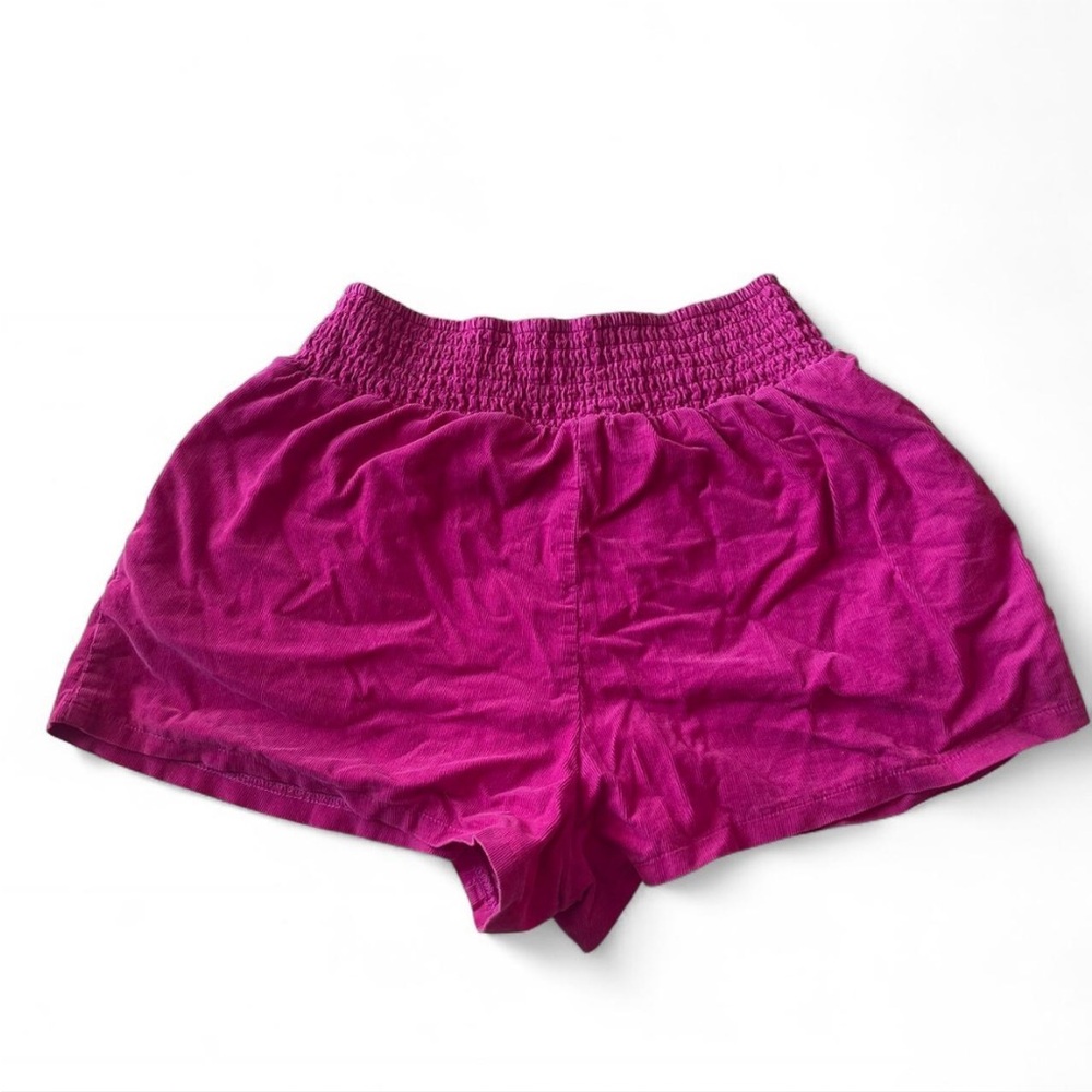 wild fable Magenta Smocked-Waist Shorts